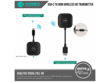 كووتي طقم جهاز إرسال واستقبال لاسلكي عالي الدقة من C إلى HDMI - أفضل سعر