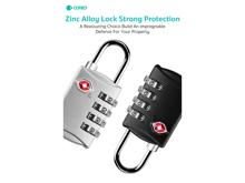 COTECi Zinc Alloy TSA Customs 4-digit Code Lock - Best Prices