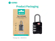 COTECi Zinc Alloy TSA Customs 4-digit Code Lock - Best Prices