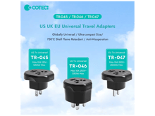 COTECi Euro Adapter 250v Adaptor European Universal World Charger Power International Travel EU UK US Plug Adapter - Best Prices