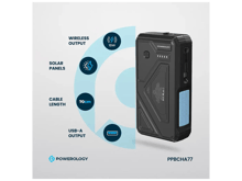 Powerology 27000mAh Solar Wireless Charging Power Bank - Best Prices