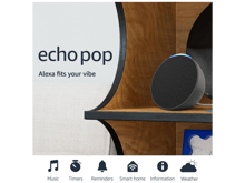 Amazon Echo Pop  Compact Smart Speaker with Alexa - Best Prices