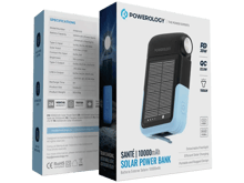 Powerology Sante 10000mAh Solar Power Bank - Best Prices