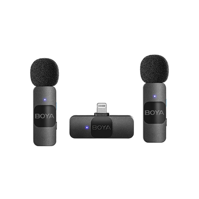 BOYA BY-V2 Wireless Lavalier Microphone (Two Mic)