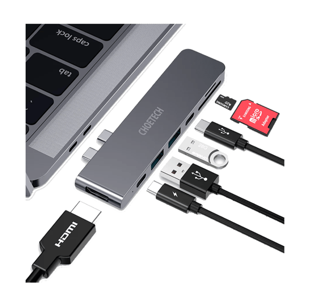 Choetech HUB-M14 Multiport 7 in 2 Hub Type-C Docking Station