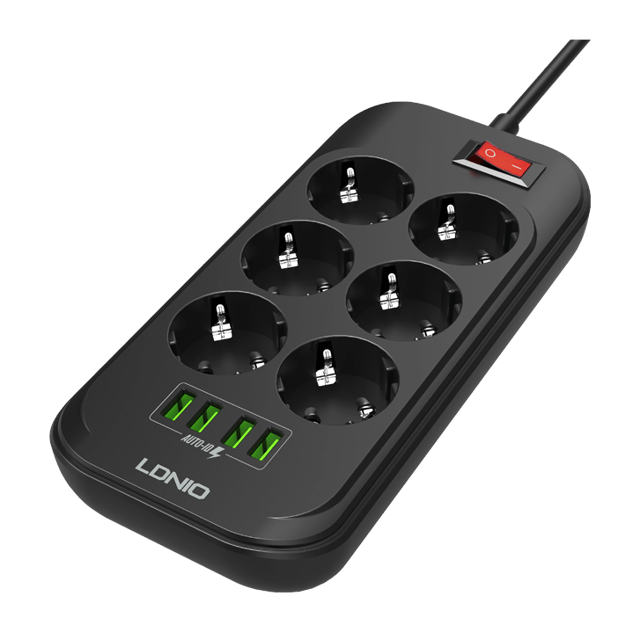 LDNIO SE6403 6 Port + 4 USB Power Socket