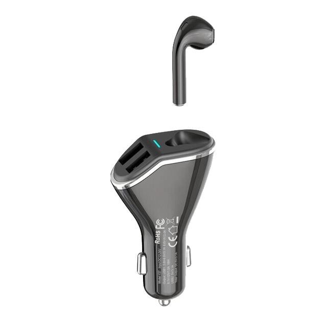 Yesido Y37 Bluetooth Headset Car Charger