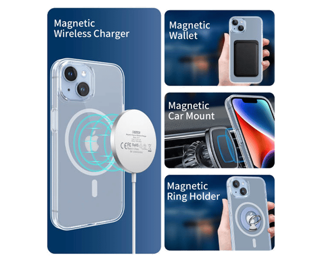 Choetech PC0119 Magnetic Phone Case Transparent iPhone