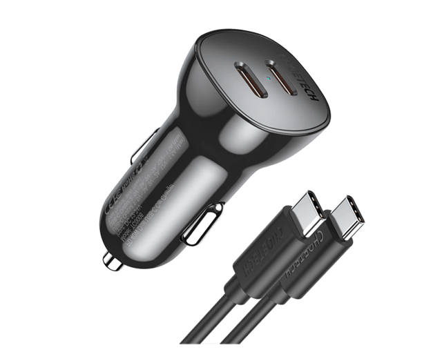 Choetech TC0008 Dual Type-C Fast Car Charger 40W