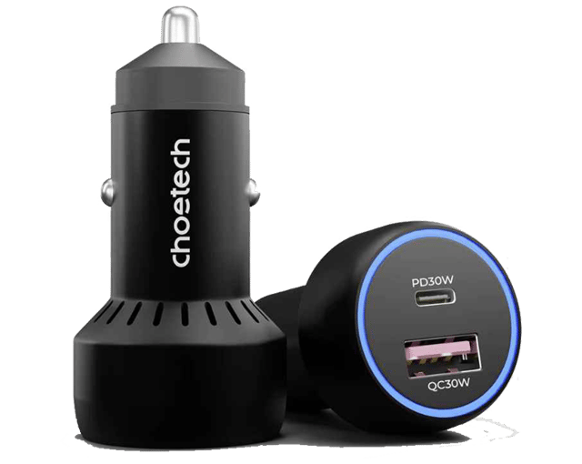 Choetech TC0014 Dual USB Type-C/A Car Charger 60W
