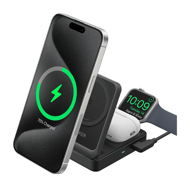 Anker MagGo 3 in 1 Wireless Charging Foldable Station 15W