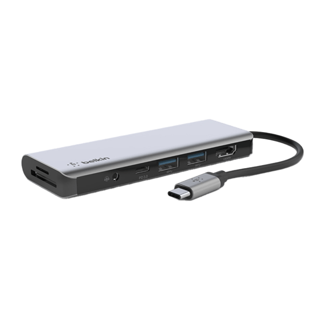 Belkin Connect 7 in 1 Multiport Hub Adapter - Type-C