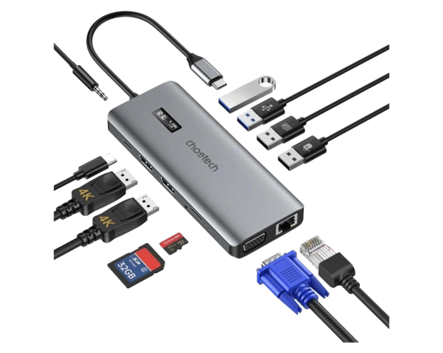 Choetech HUB-M26-V2 Multiport 12 in 1 Hub Type-C Docking Station
