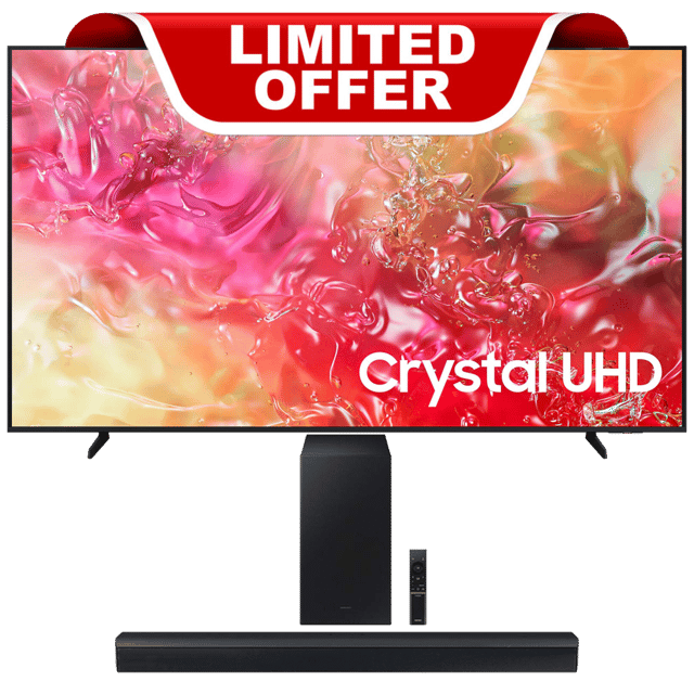 Samsung Crystal 65" DU7000 4K + Soundbar C450