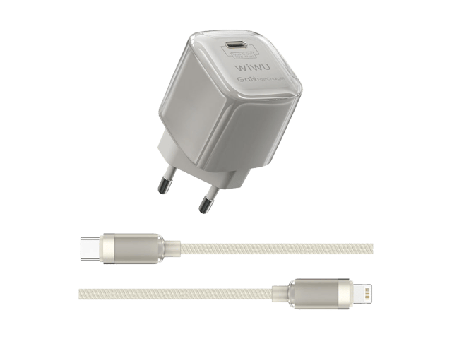 WIWU Wi-U016 Jello GaN Charger with Lightning Cable