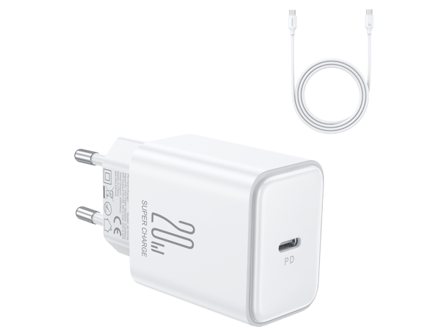 JoyRoom JR-TCF06 Flash Series PD 20W Single Port Charger with Type-C to Lightning Cable