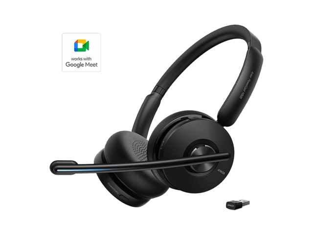 Anker PowerConf H500 Bluetooth Dual-Ear Headset with Microphone