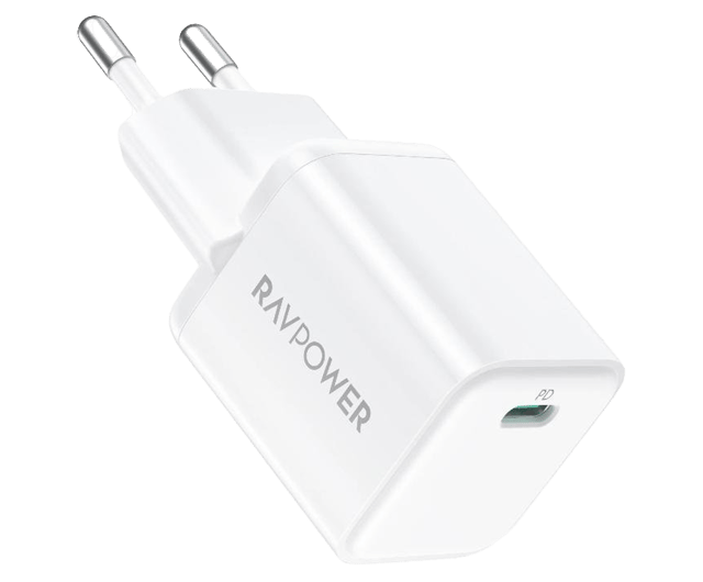 RAVPower RP-PC1040 PD 20W Wall Charger 1m USB-C Lightning Cable