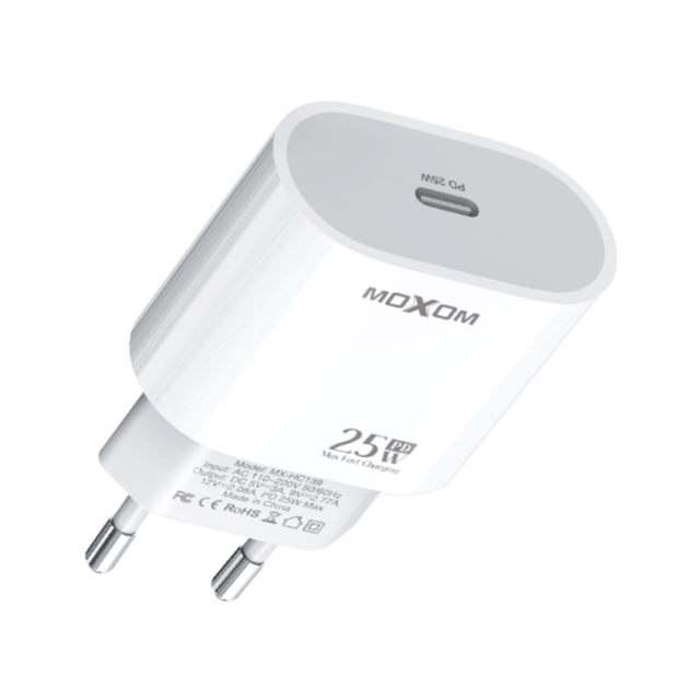 موكسم MX-HC139 شاحن سريع لايتننج 25 واط