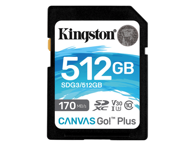 Kingston Canvas Go! Plus UHS-I SDXC Memory Card 512GB