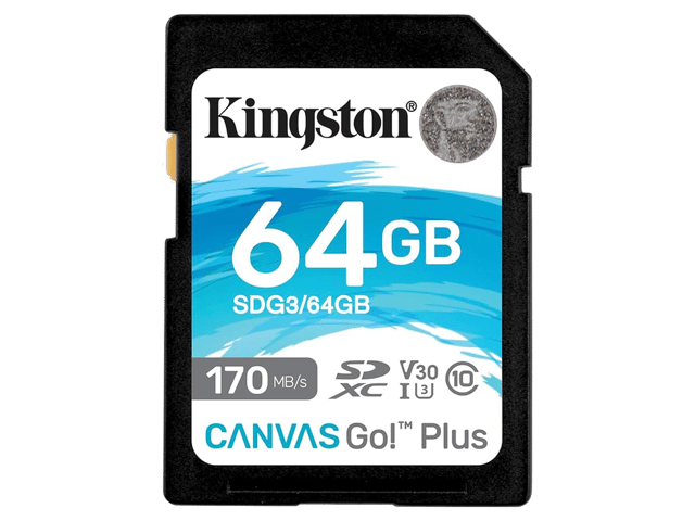 Kingston Canvas Go! Plus UHS-I SDXC Memory Card 64GB