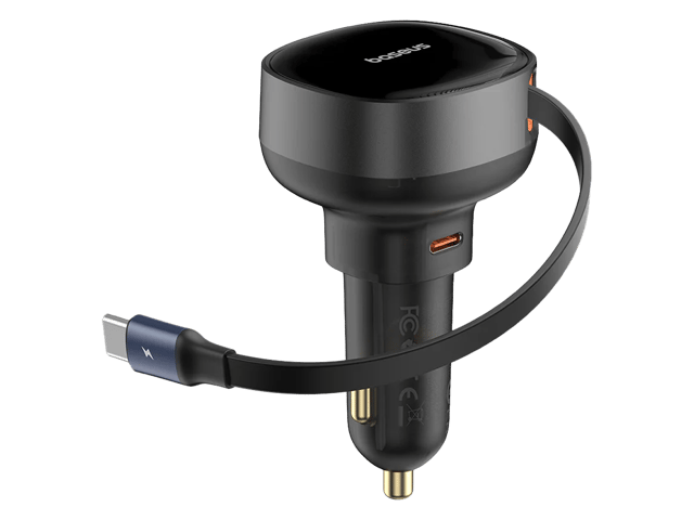 Baseus Enjoyment Pro Retractable USB-C Car Charger 60W