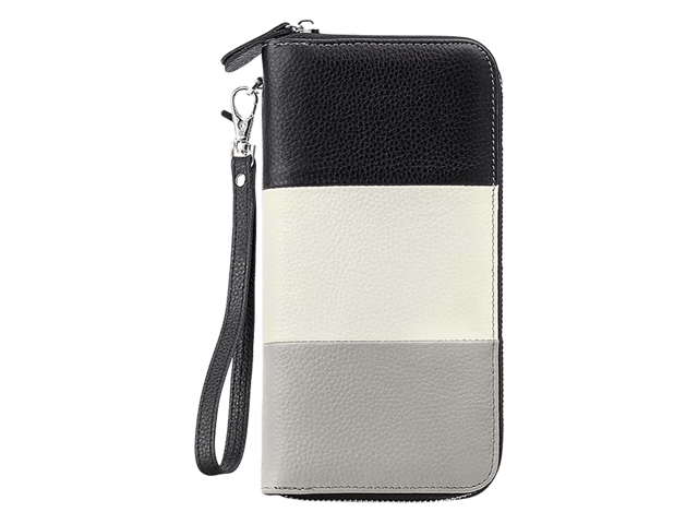 COTECi  Vintage Colorblock Unisex Long Clutch Wallet
