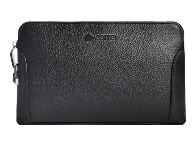 COTECi Men's Genuine Cowhide Leather Double Handbag