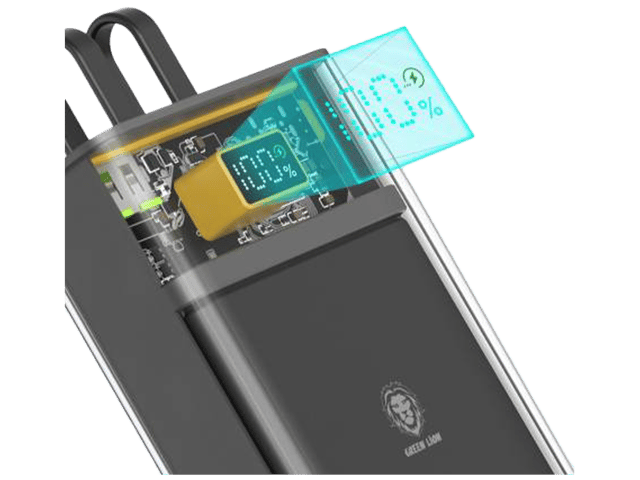 Green Lion Integrated Transparent Power Bank 10000mAh