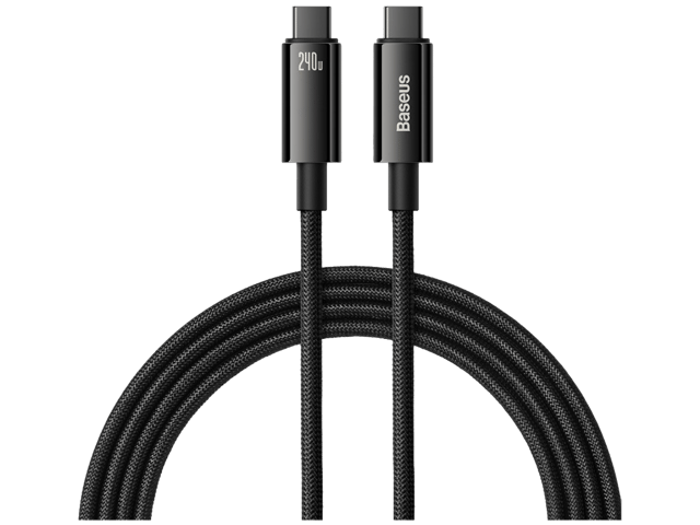 Baseus Tungsten Gold Fast Charging Data Cable Type-C to Type-C 240W
