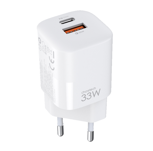 Choetech 33W Dual Port Wall Charger