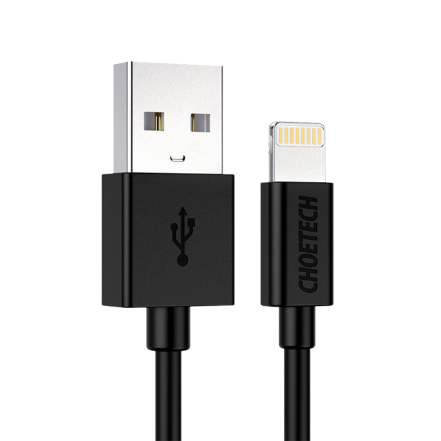 Choetech USB-A to Lightning Nylon Braided MFI Cable 1.8m