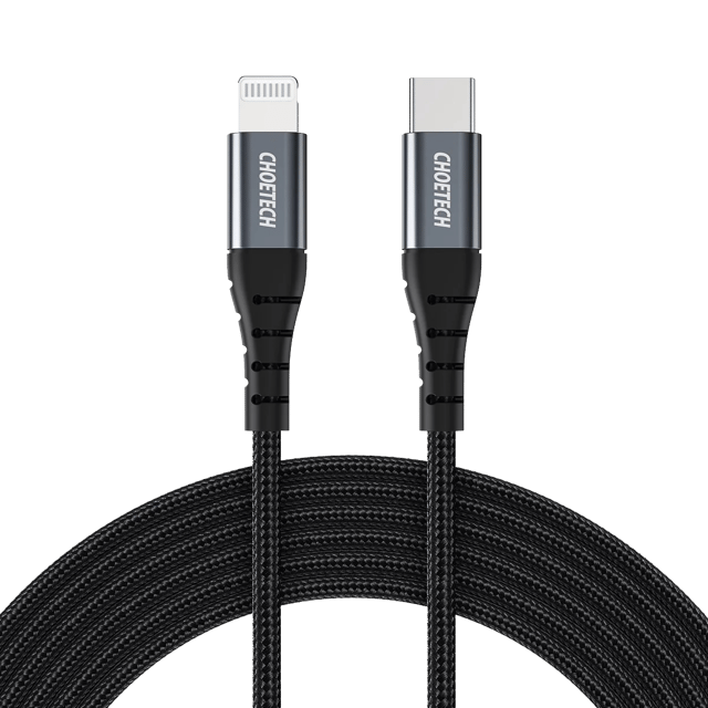 Choetech Type-C to Lightning Nylon Braided MFI Cable 3m