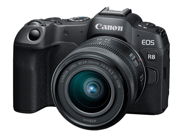 Canon EOS R8 Mirrorless Camera + RF 24-50mm F4.5-6.3 IS STM Lens