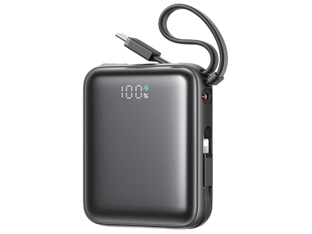JoyRoom JR-PBF27 22.5W Mini Power Bank with Dual Cables 10000mAh