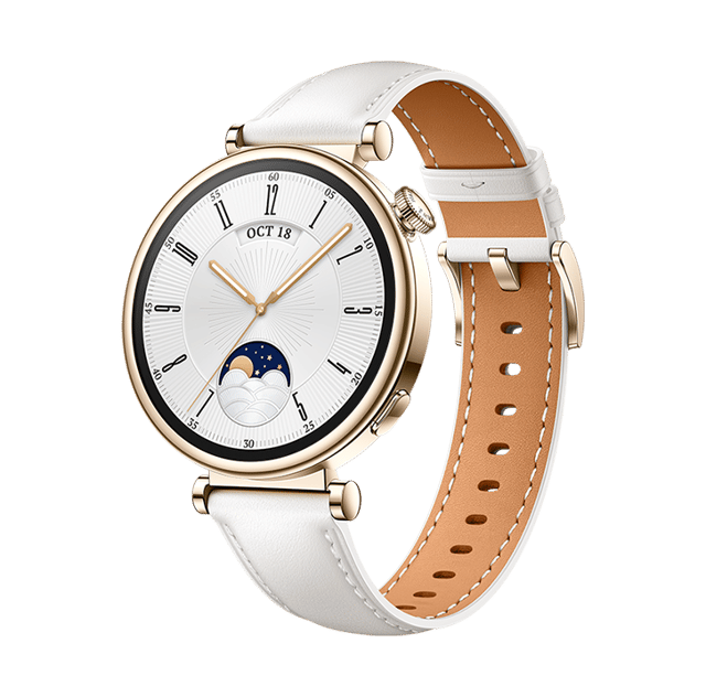 Huawei Watch GT4 41mm White Leather Strap