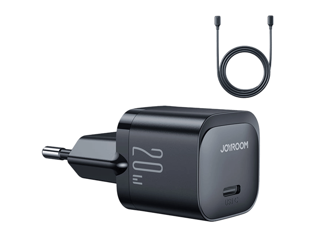 JoyRoom JR-TCF02 PD 20W mini Charger(EU)+C to L Cable