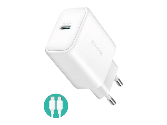 JoyRoom JR-TCF24 PD 30W Charger+ C to C 1m cable