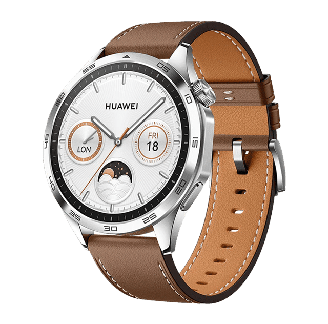 Huawei Watch GT4 46mm Leather Strap Brown