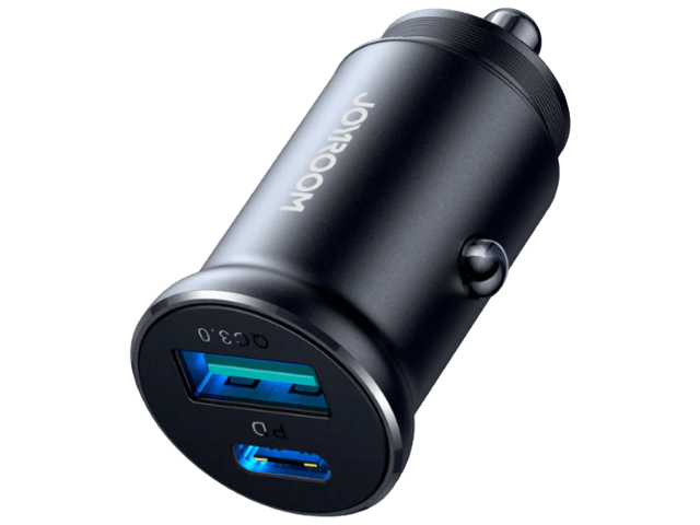 JoyRoom JR-CCN05 30W QC3.0+PD mini Metal Car Charger