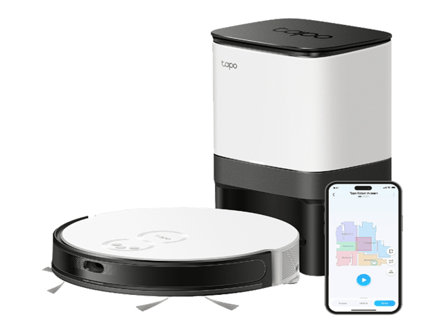 Tapo RV20 Mop Plus  MagSlim™ LiDAR Navigation Robot Vacuum  & Mop+ Smart Auto-Empty Dock