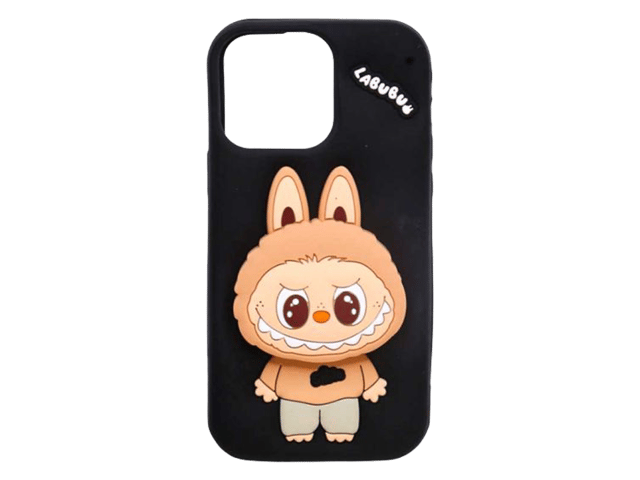 Labubu Silicon Cover with Pop-Up Stand for iPhone Series