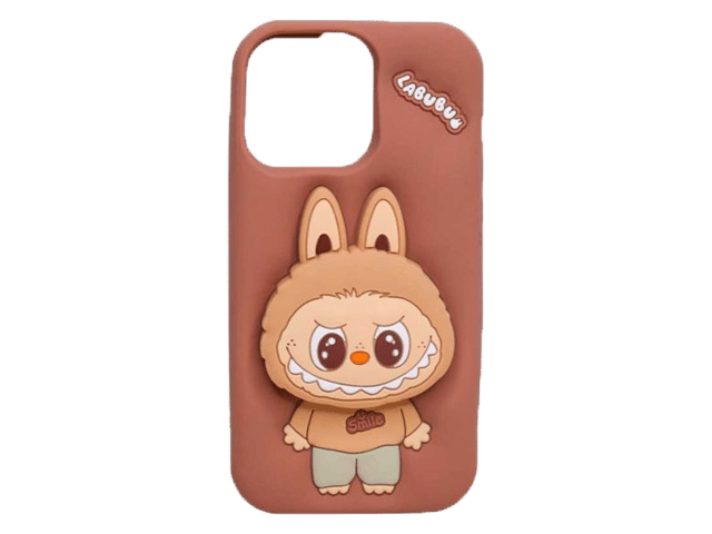 Labubu Silicon Cover with Pop-Up Stand for Galaxy A Series