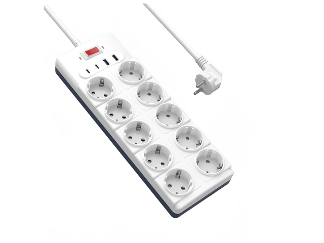ويوو Wi-S008 موزع طاقه 14 في 1 بطول 2 متر (20واط)