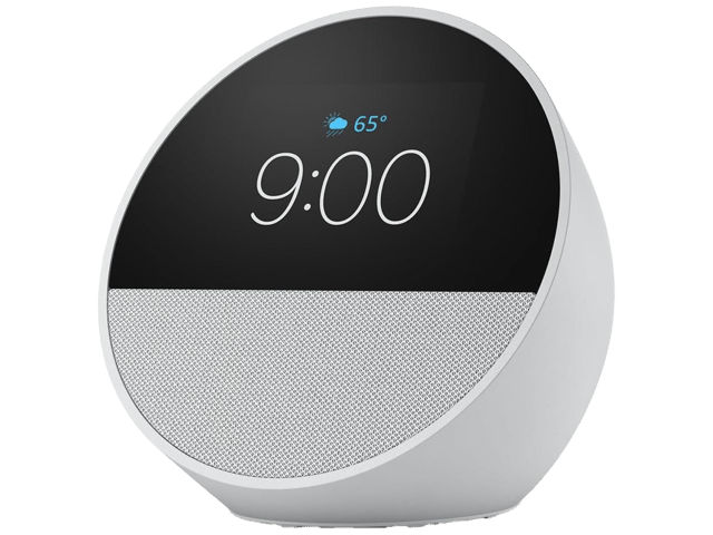 Amazon Echo Spot Smart Alarm Clock With Vibrant Sound + Alexa