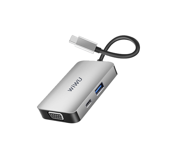 WiWU A513HVP Alpha 5 in 1 Type-C Hub Docking Station