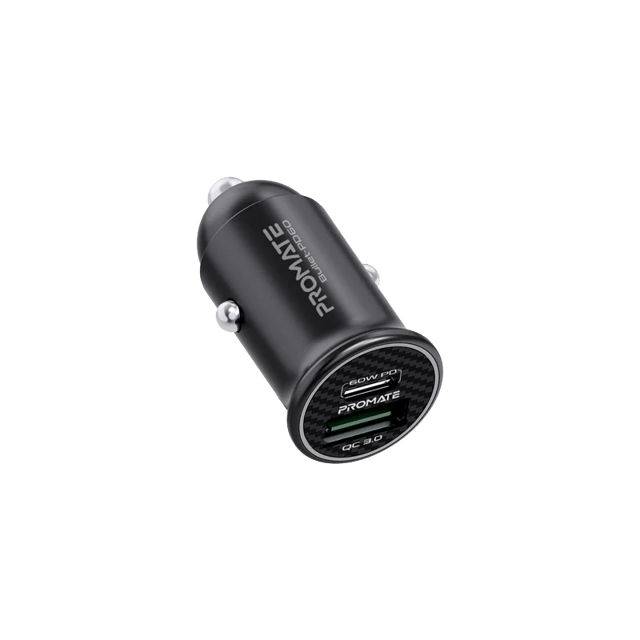 بروميت شاحن سيارة ميني 60 واط و PD & QC 3.0