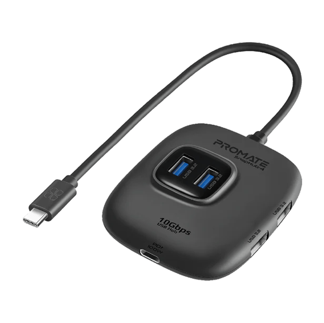 PROMATE 5 in 1 Ultra Compact Multiport Hub 100W Power Delivery