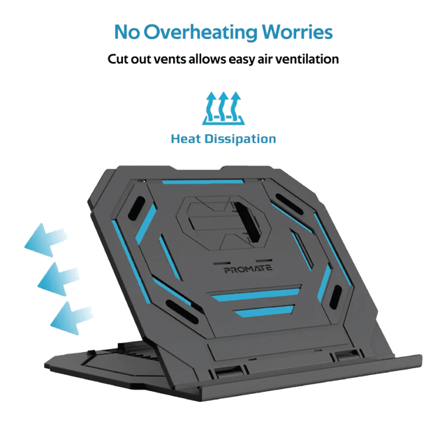 PROMATE Foldable Laptop and Smartphone Riser Stand
